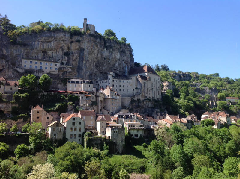 house on side of the hill, rocamadour